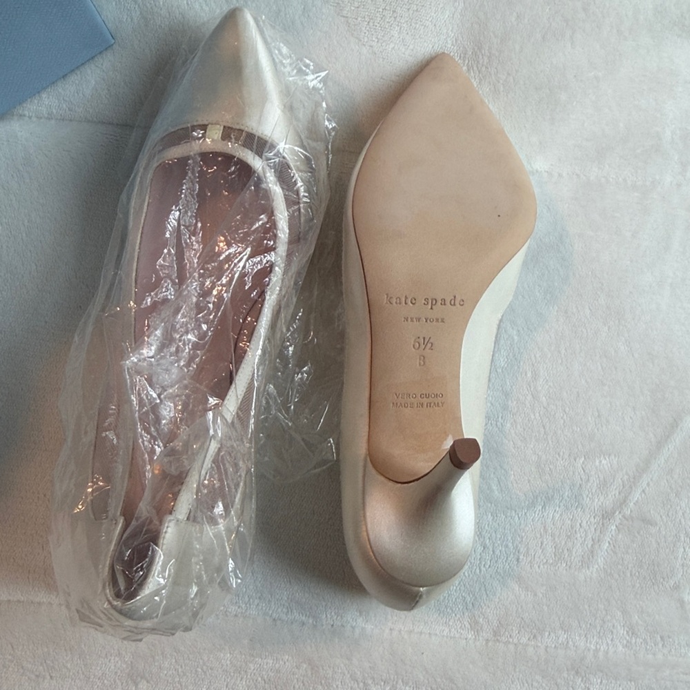 Kate Spade White Formal High Heel Shoes - Picture 5 of 5